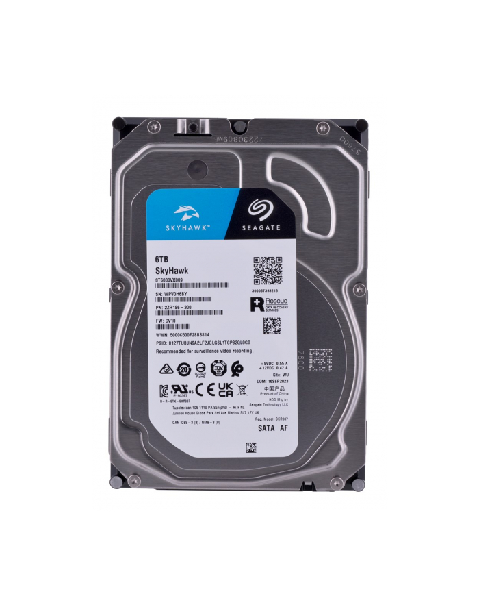 seagate Dysk SkyHawk 6TB 3,5 cali 256MB ST6000VX009 główny