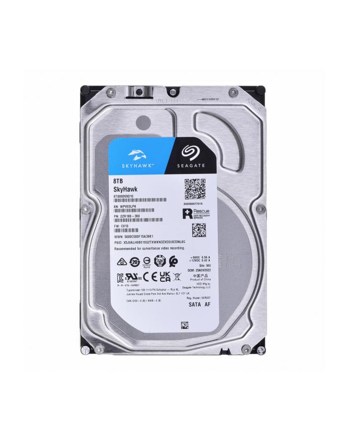 seagate Dysk SkyHawk 8TB 3,5 cali 256MB ST8000VX010 główny