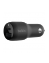 belkin Dwuportowa ładowarka samochodowa BoostCharge z PPS 37W USB-C PD Dual PPS USB-C 25W USB-A 12W - nr 11