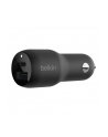 belkin Dwuportowa ładowarka samochodowa BoostCharge z PPS 37W USB-C PD Dual PPS USB-C 25W USB-A 12W - nr 9