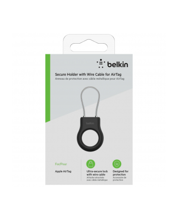 belkin Bezpieczny uchwyt z linką do AirTag czarny