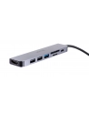 UNITEK HUB USB-C 7W1, HDMI 4K, PD 100W, 5GBPS, ALU - nr 10