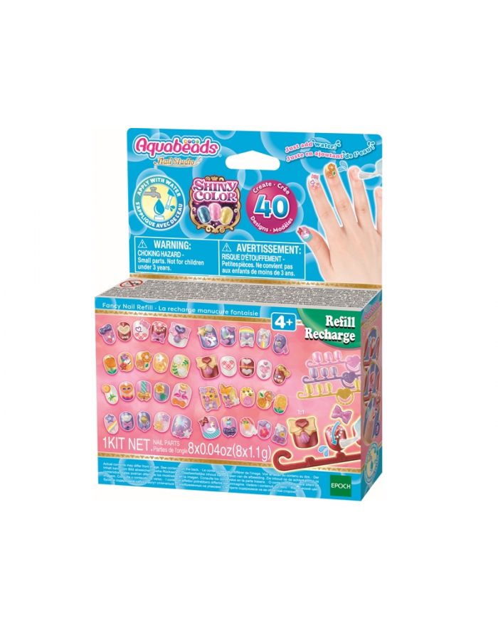 epoch AQUABEADS Nail Studio Modne paznokcie zestaw uzupełniający 35007 główny