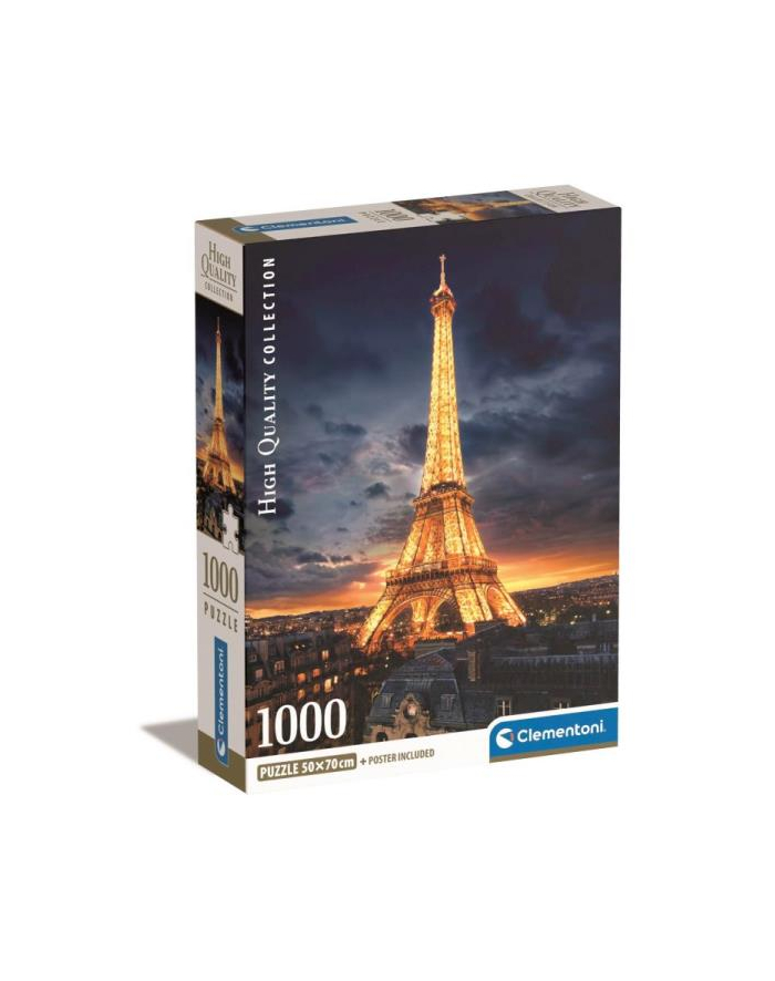 Clementoni Puzzle 1000el Wieża Eiffel'a nocą 39703 główny
