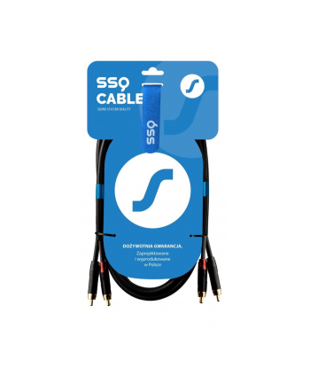 sound station quality (ssq) SSQ RCARCA3 - Kabel 2xRCA- 2xRCA 3 metrowy nr 2
