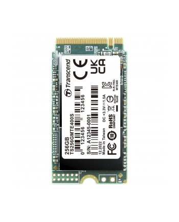 TRANSCEND 256GB M.2 2242PCIe Gen3x4 NVMe 3D TLC DRAM-less