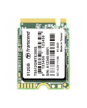 TRANSCEND 512GB M.2 2230 SSD PCIe Gen3x4 NVMe 3D TLC DRAM-less