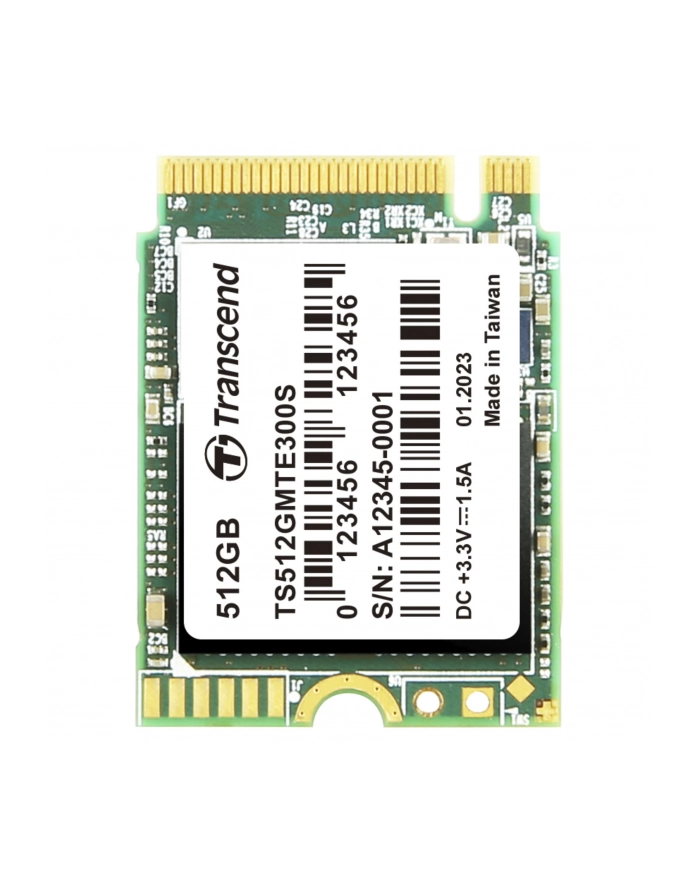 TRANSCEND 512GB M.2 2230 SSD PCIe Gen3x4 NVMe 3D TLC DRAM-less główny