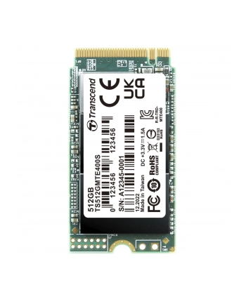 TRANSCEND 512GB M.2 2242PCIe Gen3x4 NVMe 3D TLC DRAM-less