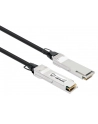 INTELLINET QSFP+ 40G Passive DAC Twinax Cable QSFP+ to QSFP+ 1 m 3 ft. MSA-compliant Direct Attach Copper AWG 30 Black - nr 10