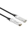 INTELLINET QSFP+ 40G Passive DAC Twinax Cable QSFP+ to QSFP+ 1 m 3 ft. MSA-compliant Direct Attach Copper AWG 30 Black - nr 1