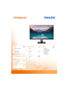 PHILIPS 27inch 2560x1440 VA Flat 300cd/m2 4ms GtG 75Hz USB HUB SPEAKERS DP HDMI H/A 130 MM Pivot TCO 9 SLINE - nr 34