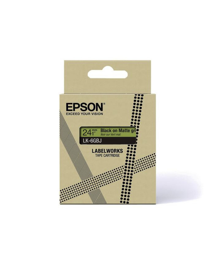 EPSON Matte Tape Green/Black 18mm 8m LK-5GBJ główny