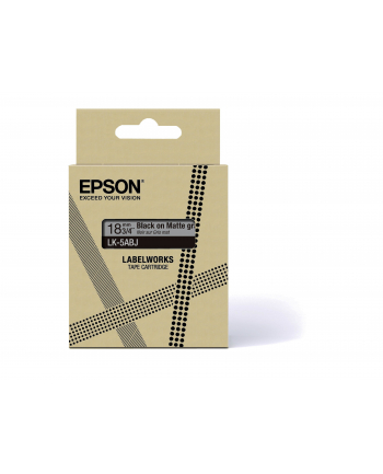 EPSON Matte Tape Grey/Black 18mm 8m LK-5ABJ