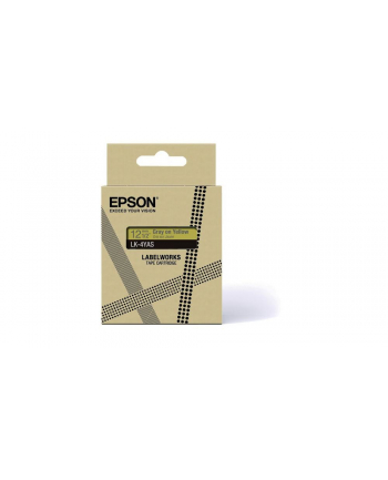 EPSON Colour Tape Yellow/Grey 12mm 8m LK-4YAS