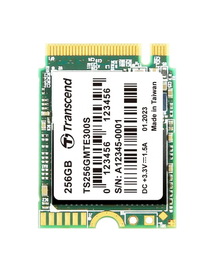 TRANSCEND 256GB M.2 2230 SSD PCIe Gen3x4 NVMe 3D TLC DRAM-less główny