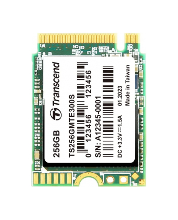 TRANSCEND 256GB M.2 2230 SSD PCIe Gen3x4 NVMe 3D TLC DRAM-less