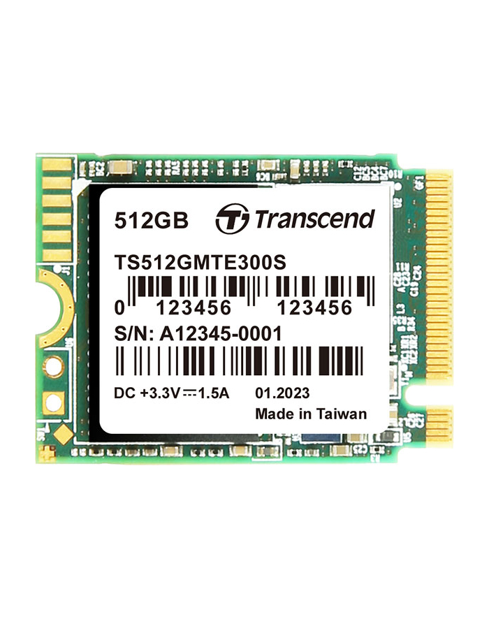 TRANSCEND 512GB M.2 2230 SSD PCIe Gen3x4 NVMe 3D TLC DRAM-less główny