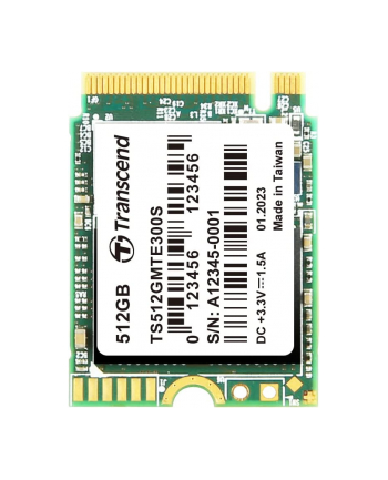 TRANSCEND 512GB M.2 2230 SSD PCIe Gen3x4 NVMe 3D TLC DRAM-less