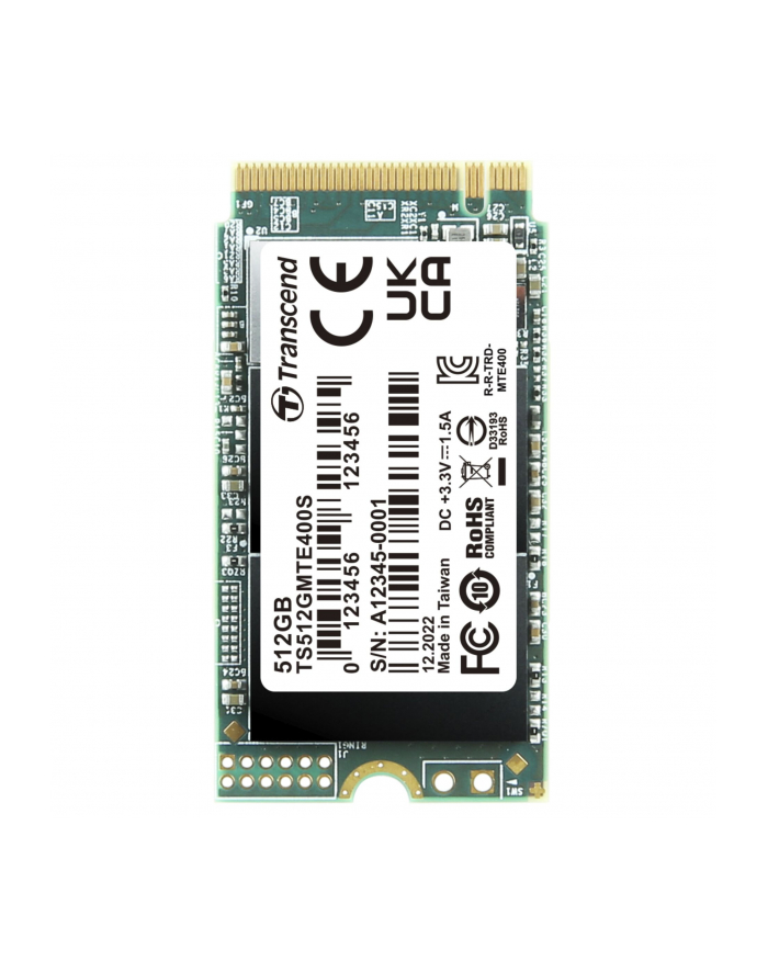 TRANSCEND 512GB M.2 2242PCIe Gen3x4 NVMe 3D TLC DRAM-less główny