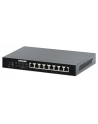 INTELLINET 8-Port 2.5G Ethernet PoE+ Switch 8x10/100/1000/2500 Mbps PSE PoE+ Ports 100W PoE Power Budget Unmanaged Wall-mount Option - nr 22