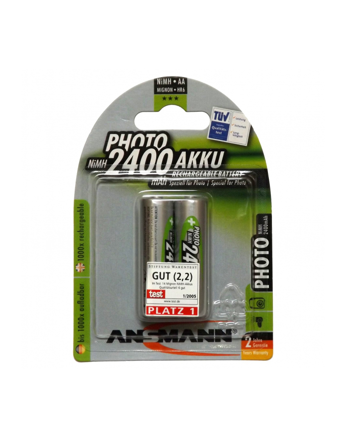 Akumulator NiMH 2xAA 2400mAh główny