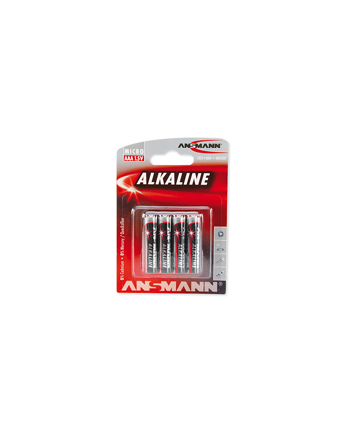 Bateria alkali RED 4xAAA główny