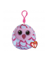 ty inc. Maskotka brelok TY Squish-a-Boos PINKY - różowa sowa 8,5cm 39563 - nr 1