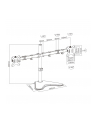 TECHLY Double Joint Monitor Arm for 2 Monitors 13-32inch with base - nr 11