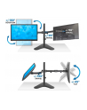 TECHLY Double Joint Monitor Arm for 2 Monitors 13-32inch with base - nr 13