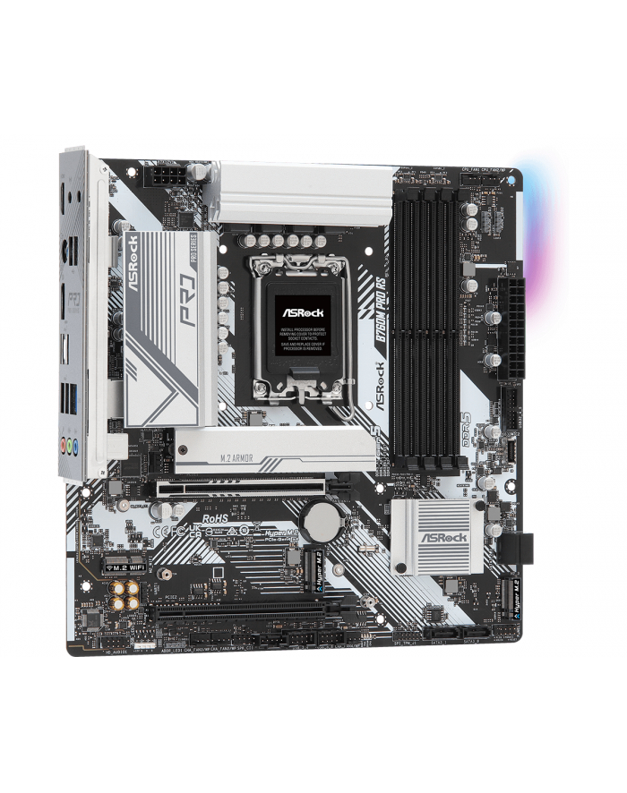 ASROCK B760M PRO RS LGA1700 mATX 4x DDR5 PCIe 5.0 x16 2.5G LAN główny