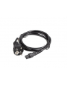 lanberg Kabel zasilający laptop(miki) CEE 7/7 -> IEC 320 C5 1.8m VD-E prosty, czarny - nr 3