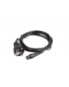 lanberg Kabel zasilający laptop(miki) CEE 7/7 -> IEC 320 C5 1.8m VD-E prosty, czarny - nr 5