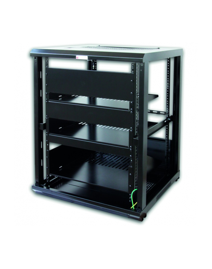 TECHLY Audio Video Rack Cabinet 19inch 15U 600x600 Black główny