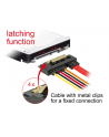 D-ELOCK Cable SATA 6 Gb/s 7 pin receptacle + 2 pin power female > SATA 22 pin receptacle straight 5 V metal 10cm - nr 2