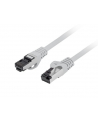 LANBERG patchcord kat.8.1 S/FTP LSZH CU 0.25m szary - nr 1