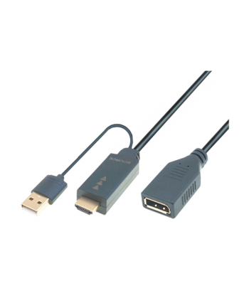 Kabel USB m-cab HDMI/M+USB/M TO DP 1.2/F 0.3M HDMI/M+USB/M TO DP 1.2/F 0.3M
