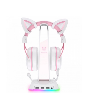 onikuma Stojak na słuchawki z podświetleniem RGB ST2 biały