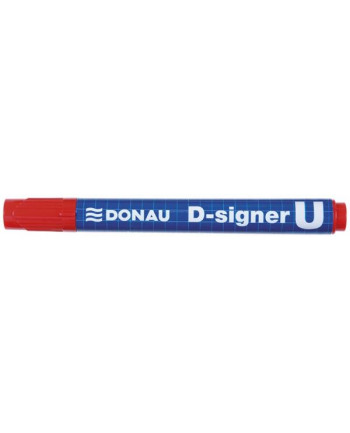 pbs connect Marker permanentny DONAU D-Signer U, okrągły, 2-4mm (linia), czerwony