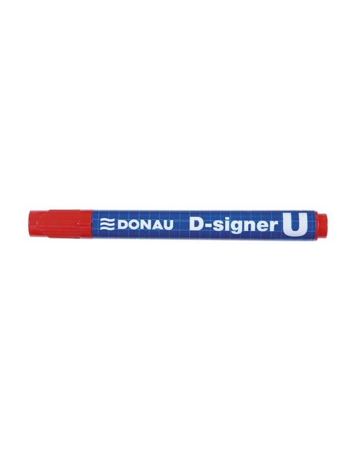 pbs connect Marker permanentny DONAU D-Signer U, okrągły, 2-4mm (linia), czerwony główny