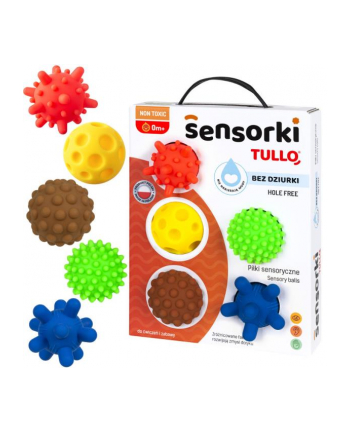 Piłeczki sensoryczne Sensorki bez dziurki 5szt Tullo