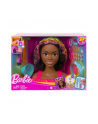 Barbie Głowa do stylizacji Neonowa tęcza Kręcone włosy HMD79 MATTEL - nr 1