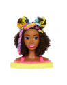 Barbie Głowa do stylizacji Neonowa tęcza Kręcone włosy HMD79 MATTEL - nr 3