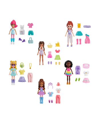 Polly Pocket Zestaw modowy mały HNF50 MATTEL mix cena za 1 szt