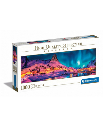 Clementoni Puzzle 1000el panorama Kolorowa noc nad Lofoten Islands 39747 nr 1