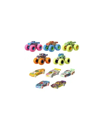 Hot Wheels Monster Truck Pojazdy 1:64 Świecące w ciemności 10-pak HCB57 MATTEL nr 2