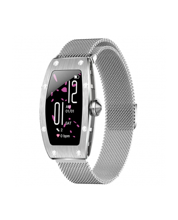kumi Smartwatch K18 Svarovski srebrny