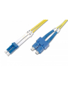 digitus Patchcord światłowodowy FO LC-SC SM 9/125 duplex LSOH 1m - nr 1