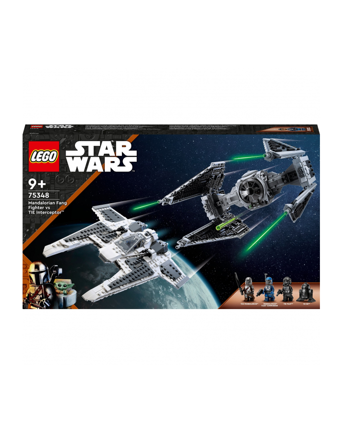 LEGO Star Wars 75348 Mandaloriański myśliwiec Fang Fighter kontra TIE Interceptor główny