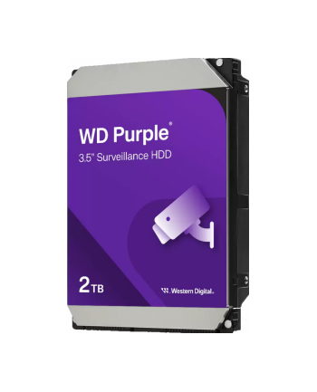 Dysk twardy HDD WD Purple 2TB 3,5''; SATA WD23PURZ